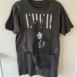 2014 vintage Cher Graphic Black T-Shirt